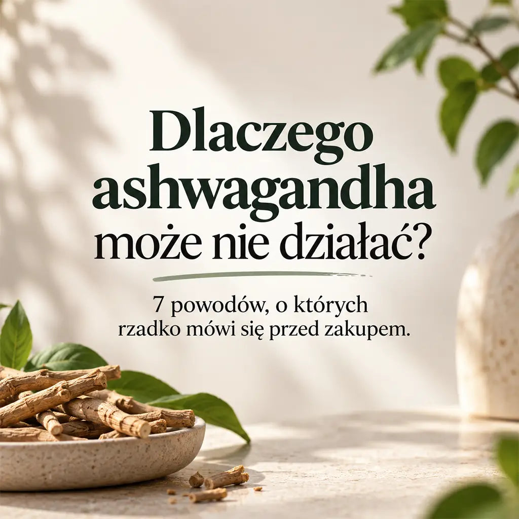 Dlaczego ashwagandha może nie działać – 7 powodów przed zakupem